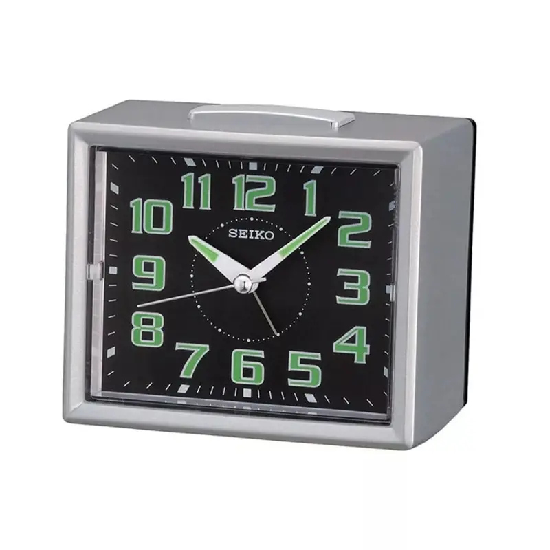 Seiko Qhk024s Black Dial Table Clock 1