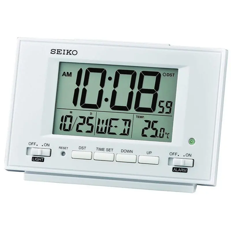 Seiko Qhl075w Digital Alarm Clock 1