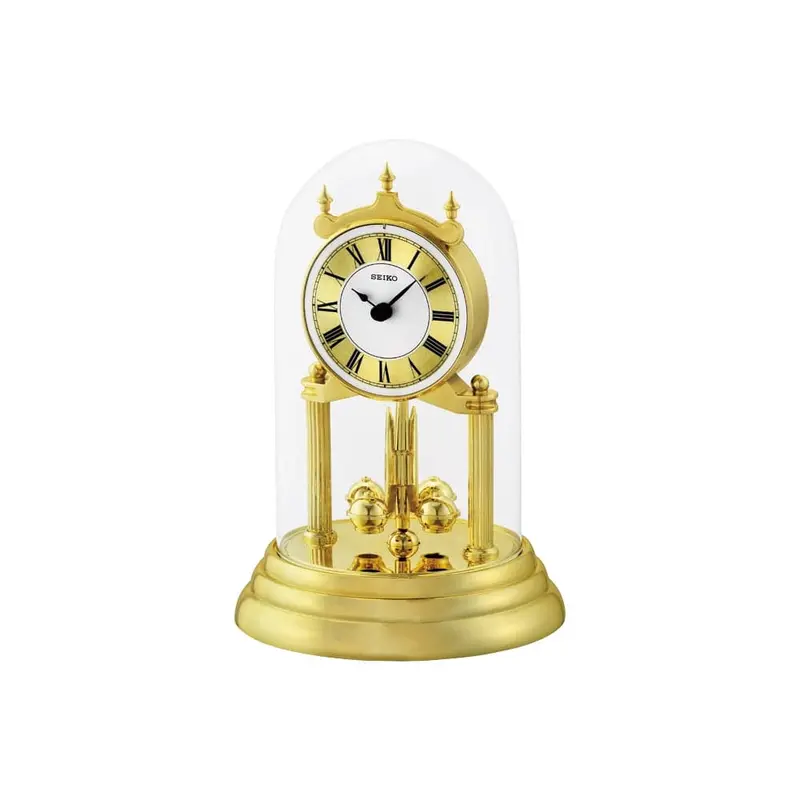 Seiko Qhn006g Anniversary Gold Mantel Clock 1