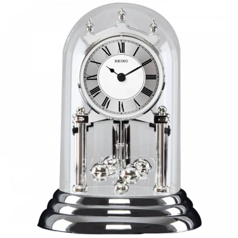 Seiko Qhn006s Anniversary Silver Mantel Clock 1
