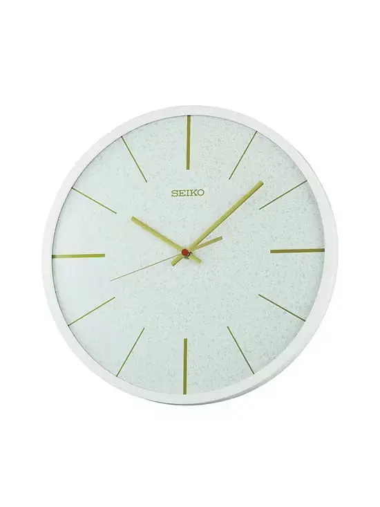 Seiko Quiet Sweep Movement White Dial Wall Clock Qxa828w 1