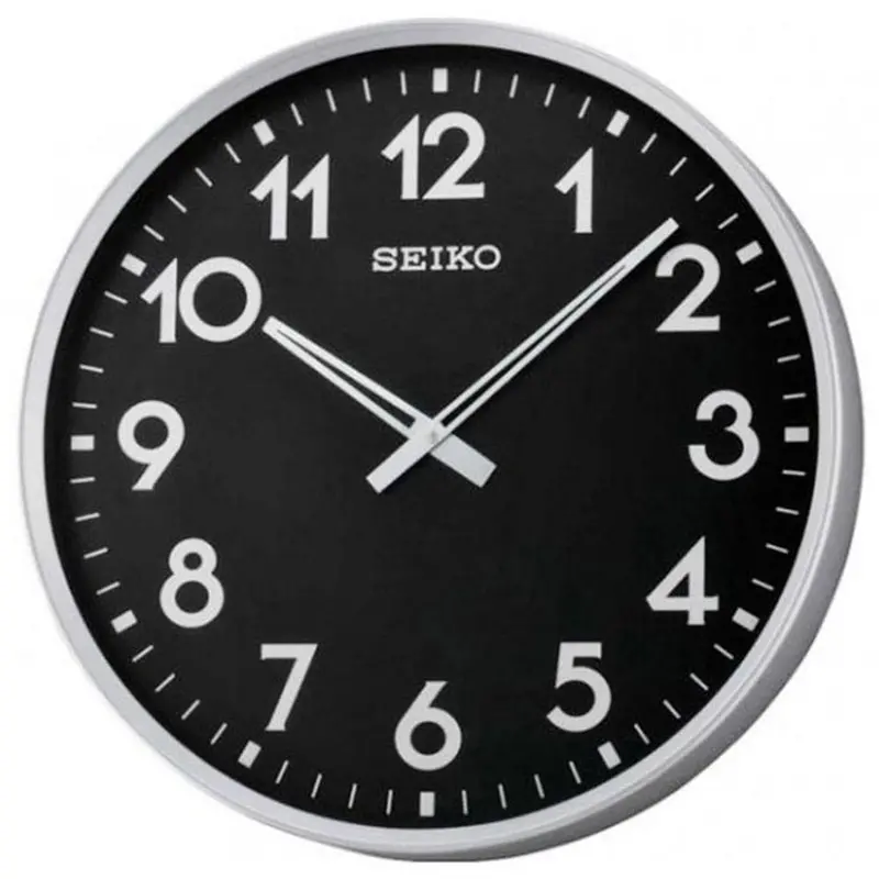 Seiko Qxa560a Black Wall Clock 1