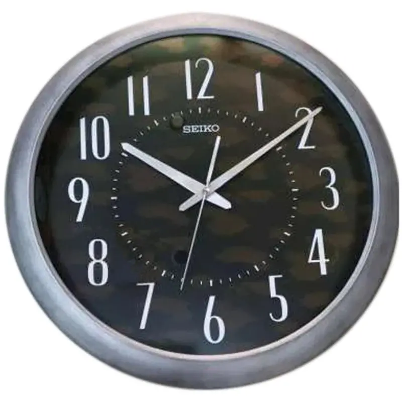 Seiko Qxa598tl Black Dial Round Wall Clock 1