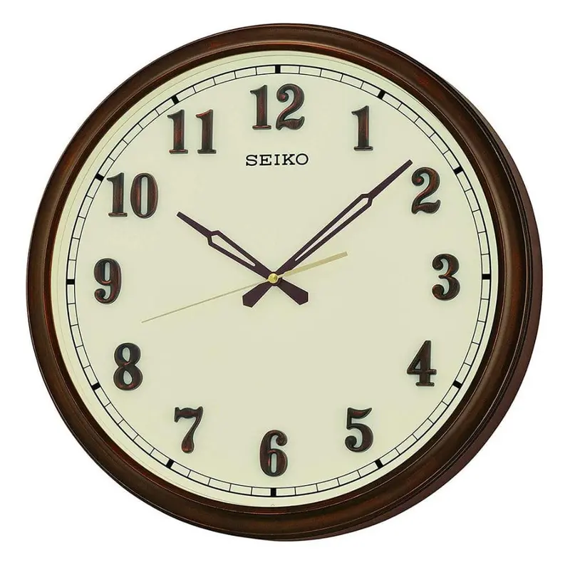 Seiko Qxa632bn Round Wall Clock 1