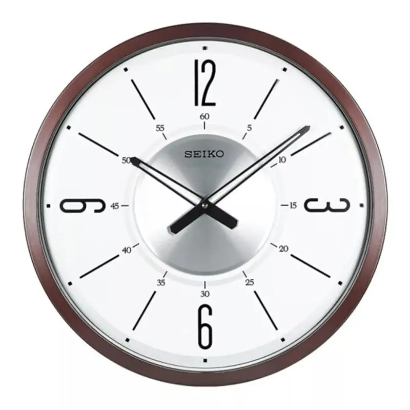 Seiko Qxa759bn Round Wall Clock 1