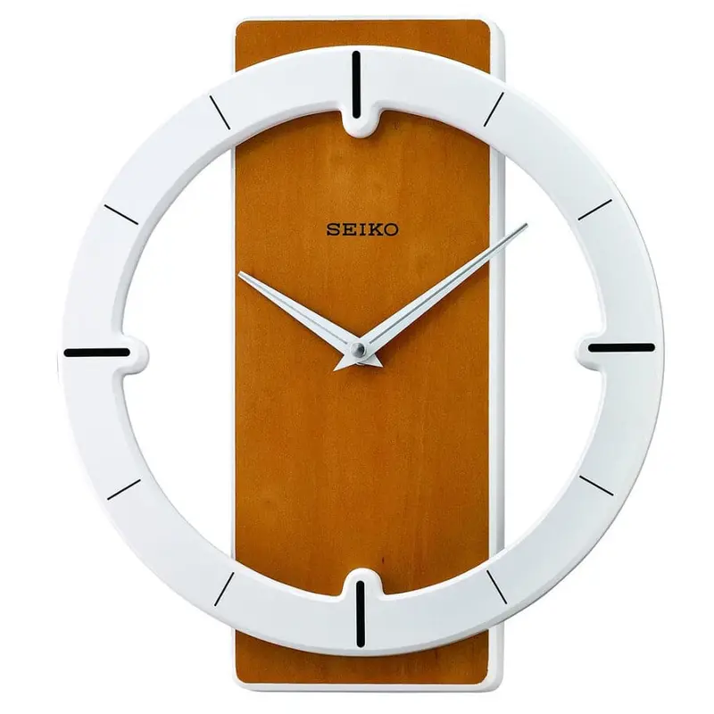 Seiko Qxa774bn Wooden Wall Clock 1