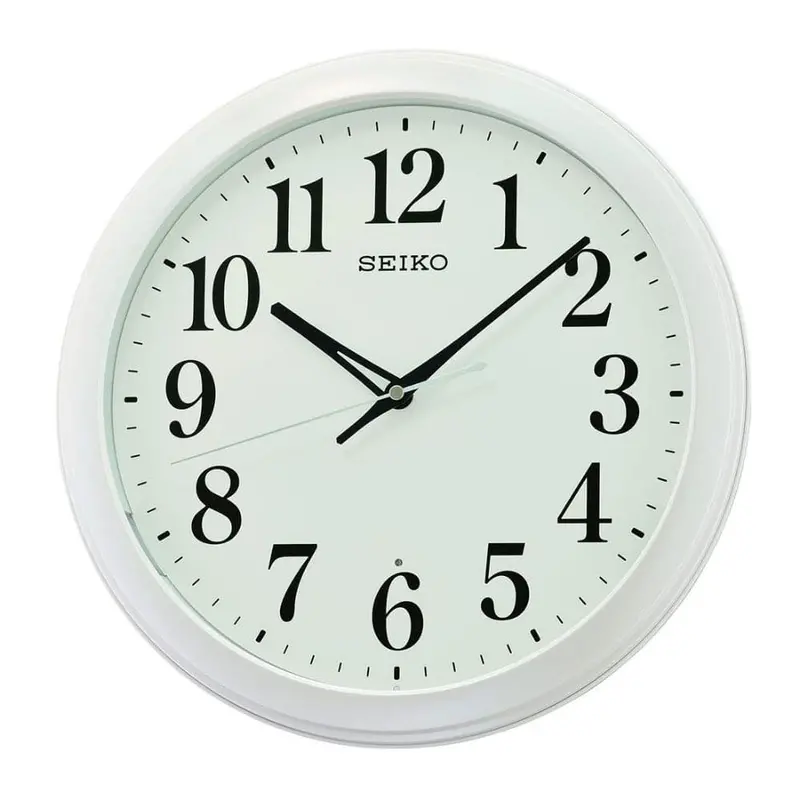 Seiko Qxa776wn Round White Wall Clock 1