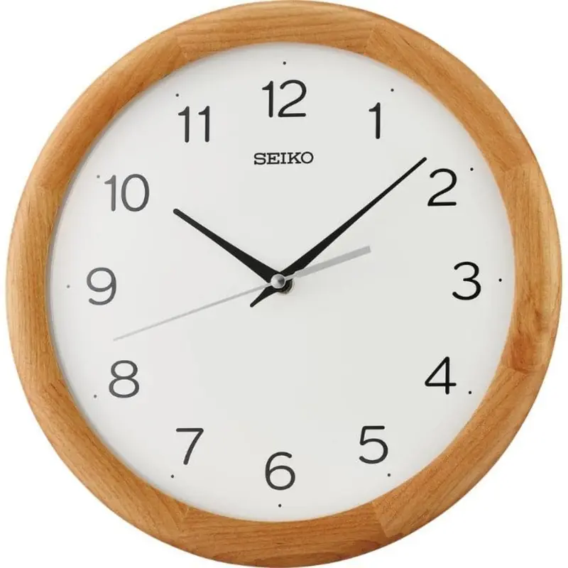 Seiko Qxa781bn Wooden Wall Clock 1