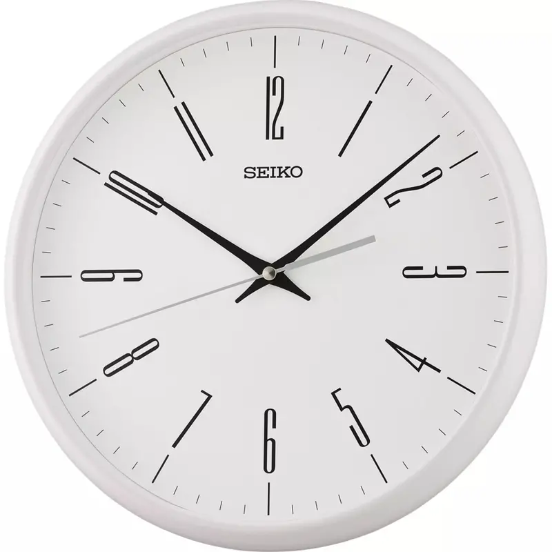 Seiko Qxa786wn Arabic Numerals Analog White Wall Clock 1