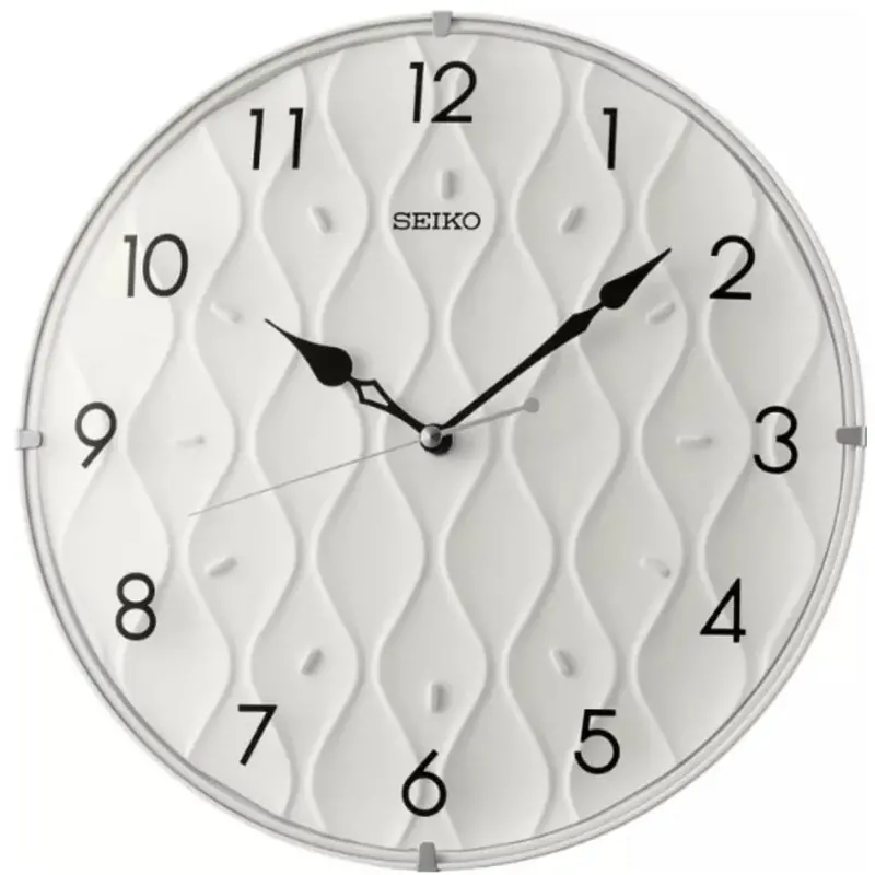 Seiko Qxa794wl White Round Wall Clock 1
