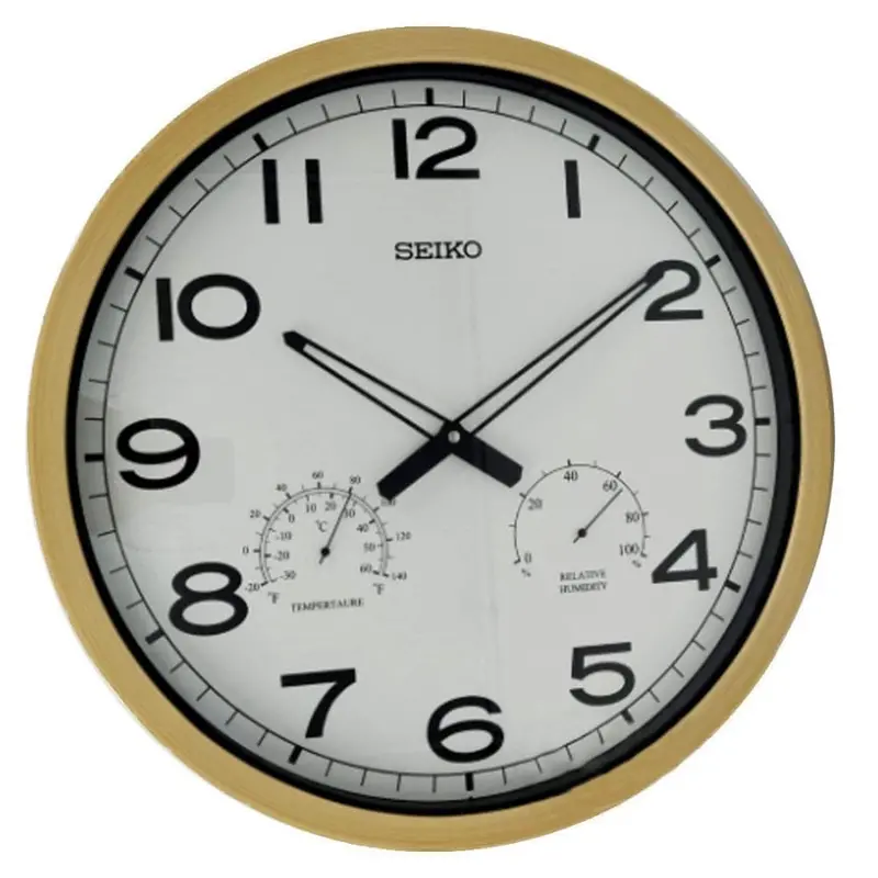 Seiko Qxa797bl White Dial Round Wall Clock 1