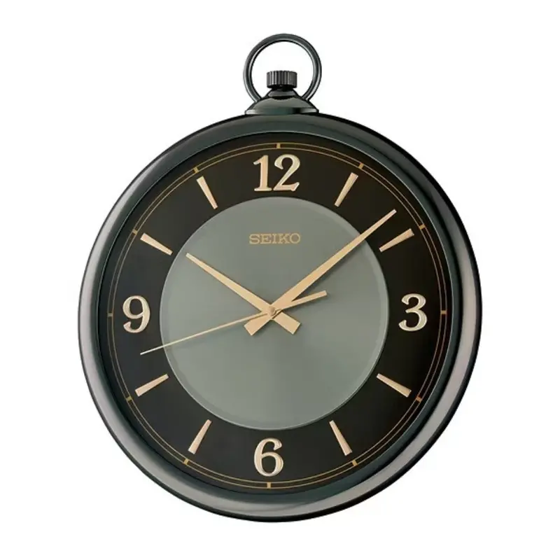Seiko Qxa843k Black Dial Elegant Wall Clock 1
