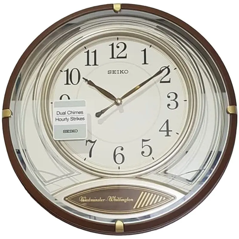 Seiko Qxd215bn Dual Quarter Wall Clock 1