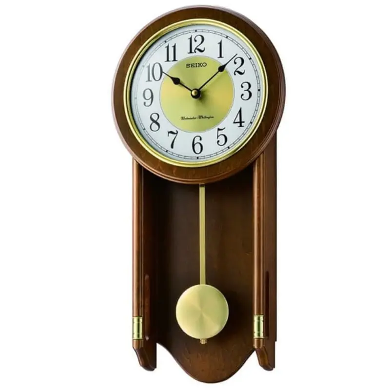 Seiko Qxh073bn Chiming Pendulum Wall Clock 1