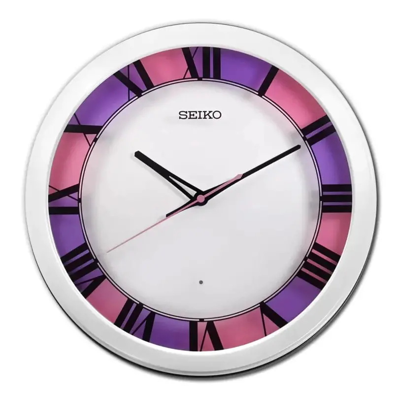 Seiko Round White Dial Wall Clock Qha010w 1