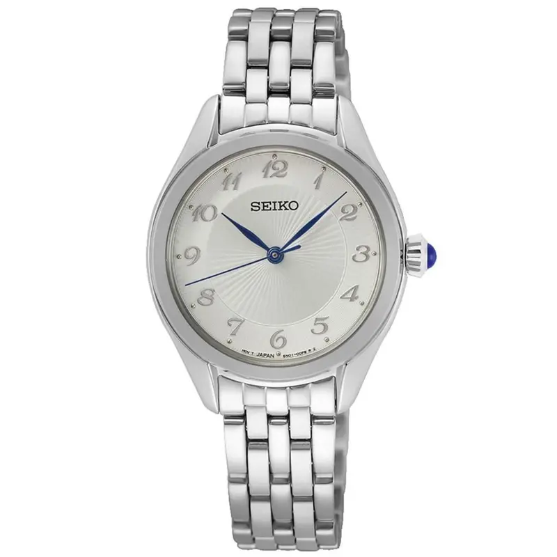 Seiko Sur379p1 Silver Dial Stainless Steel Bracelet Women's Watch 1