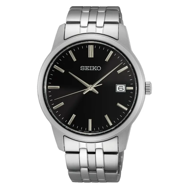 Seiko Sur401p1 Black Dial Stainless Steel Men Watch 1