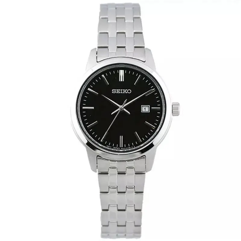 Seiko Sur409p1 Black Dial Silver Stainless Steel Men Watch 1