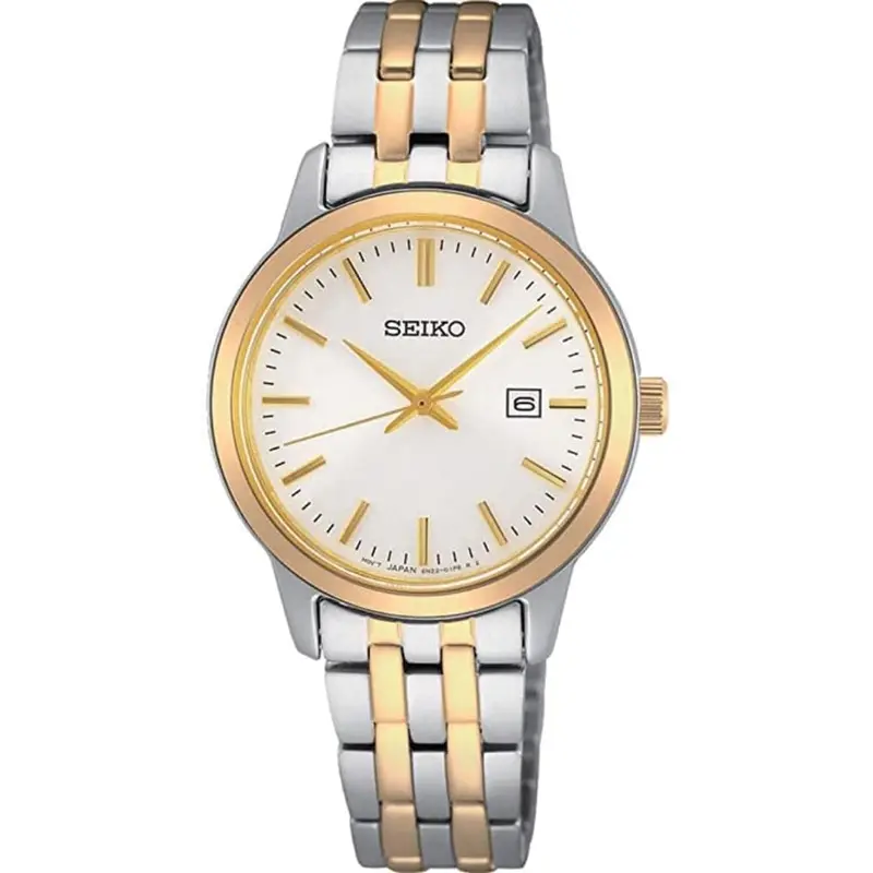 Seiko Sur410p1 White Dial Two-Tone Stainless Steel Women Watch 1