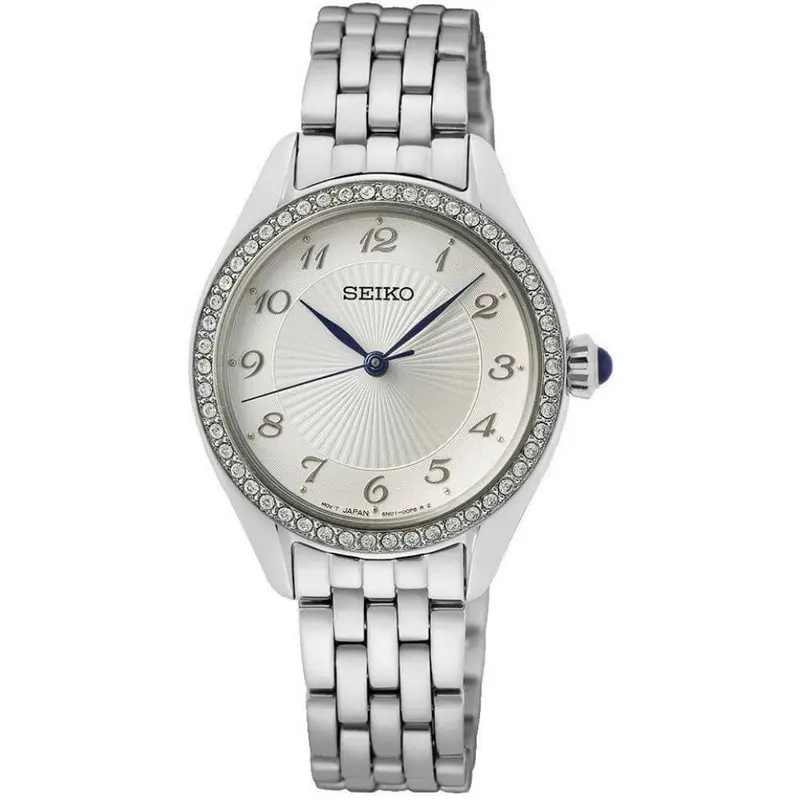Seiko Sur479p1 Silver Dial Stainless Steel Women Watch 1
