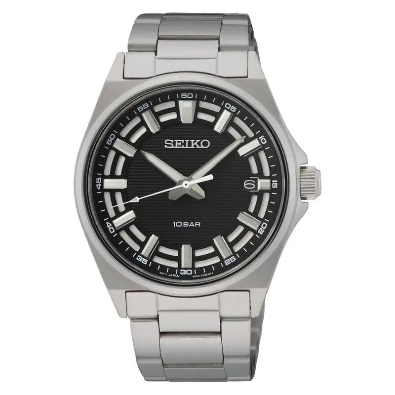 Seiko Sur505p1 Black Dial Stainless Steel Men's Watch 1