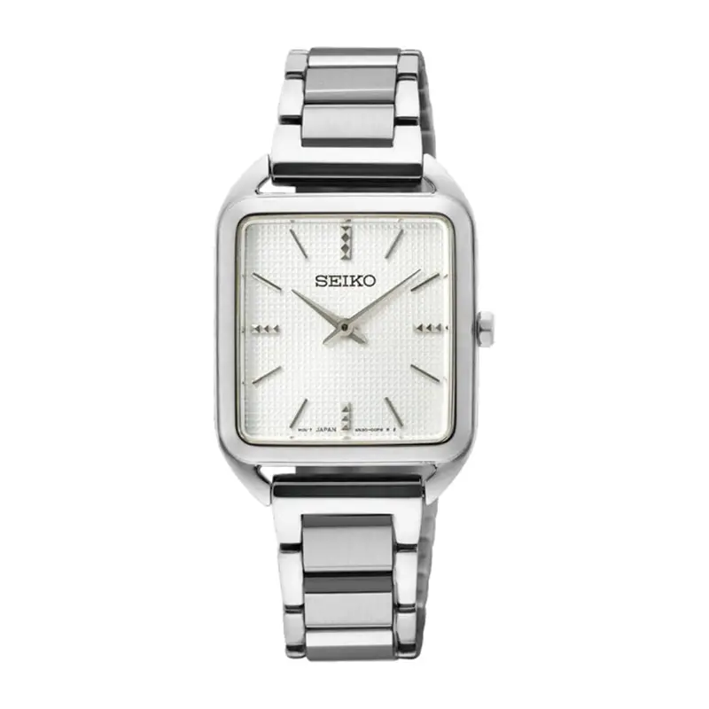 Seiko Swr073p1 Quartz Analog White Dial Stainless Steel Women's Watch 1