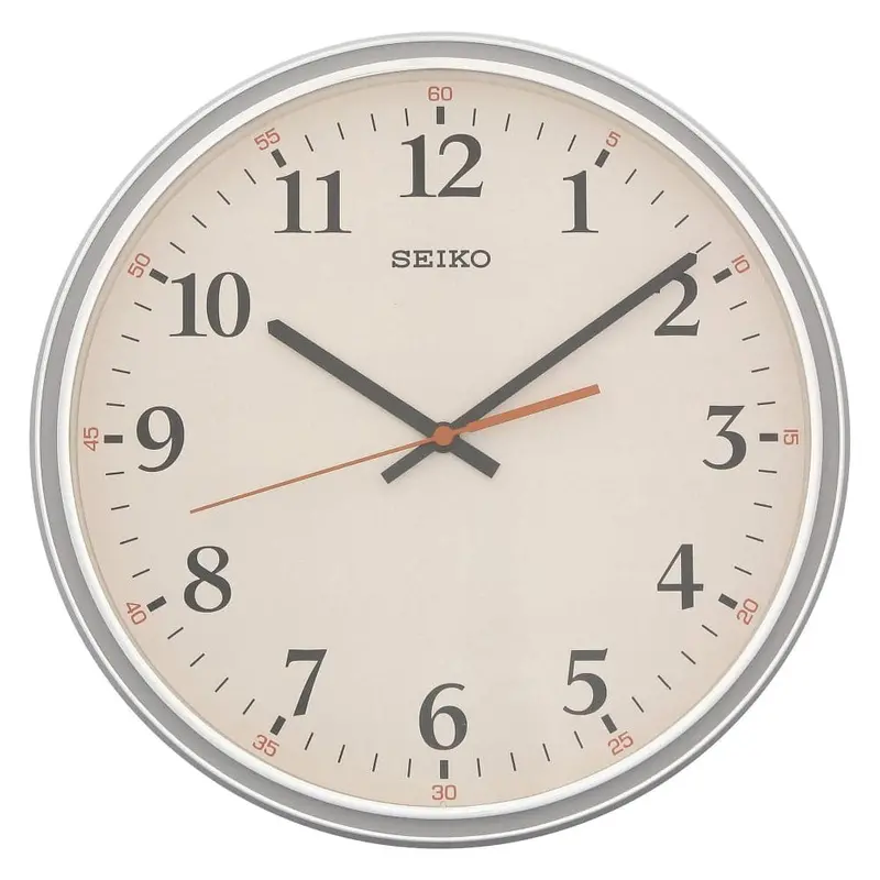 Seiko White Dial Round Wall Clock Qxa751nn 1