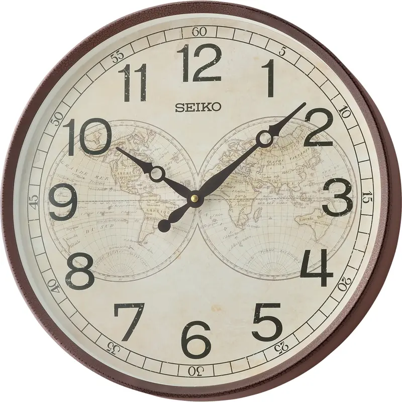 Seiko White Dial Round Wall Clock Qxa803b 1