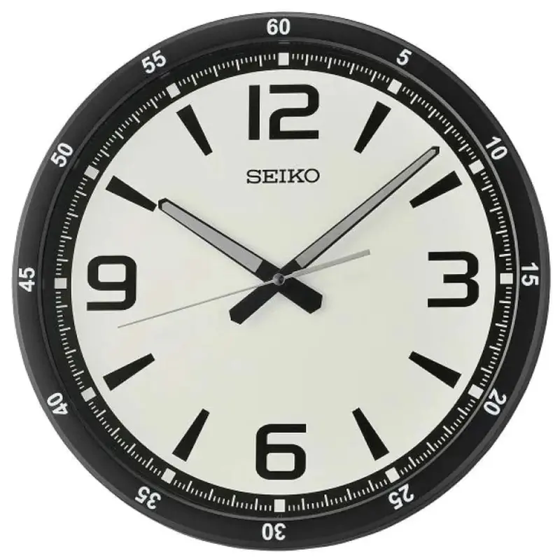 Seiko White Dial Round Wall Clock Qxa809j 1