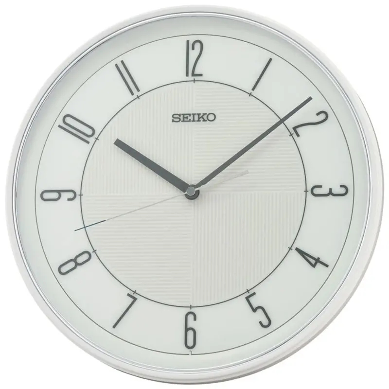 Seiko White Dial Round Wall Clock Qxa816w 1