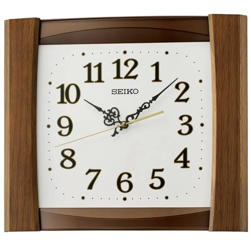 Seiko Wooden Case Wall Clock Qxa827z 1