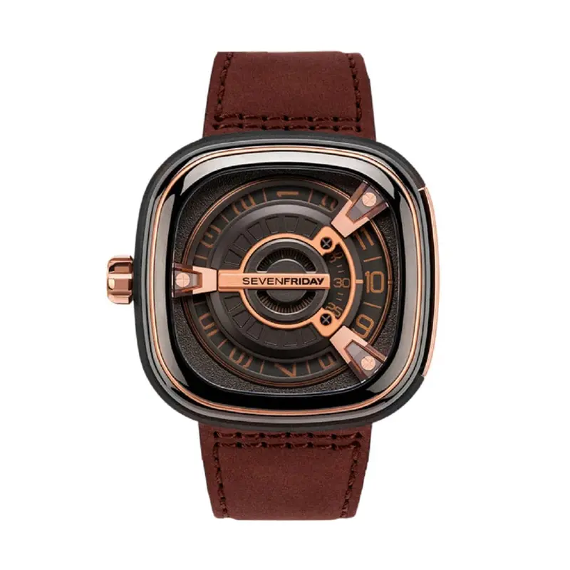 Sevenfriday M-Series Automatic Sf-M2/02 Brown Leather Men's Watch 1
