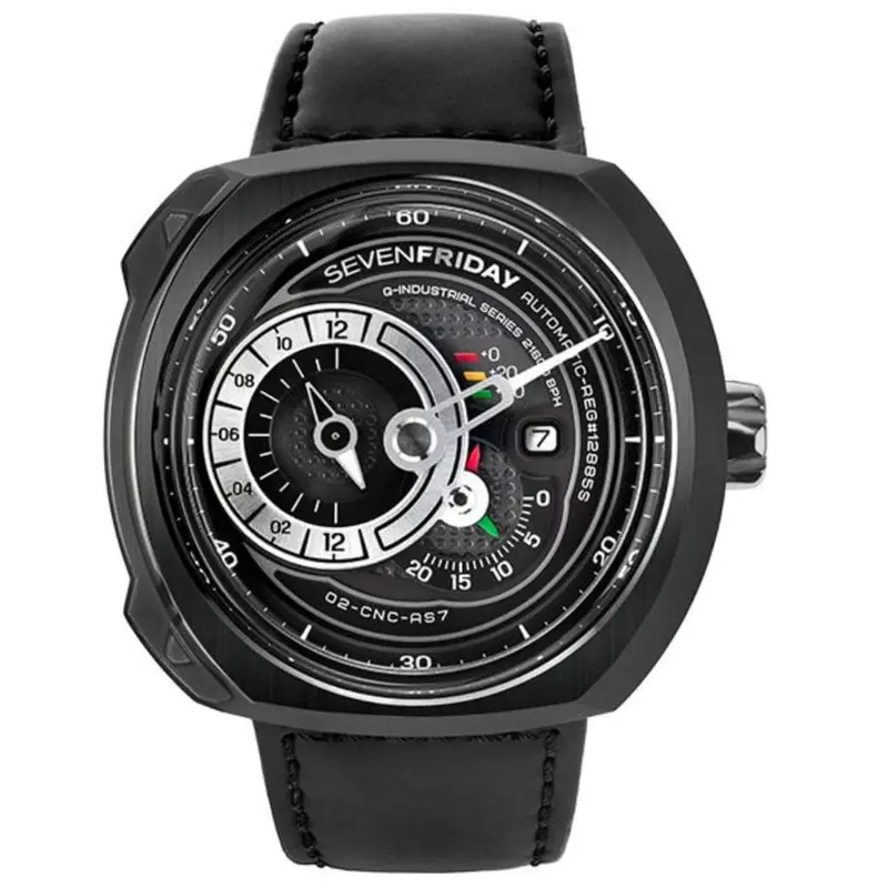 Sevenfriday Q-Series Automatic Sf-Q3/05 Black Leather Men's Watch 1