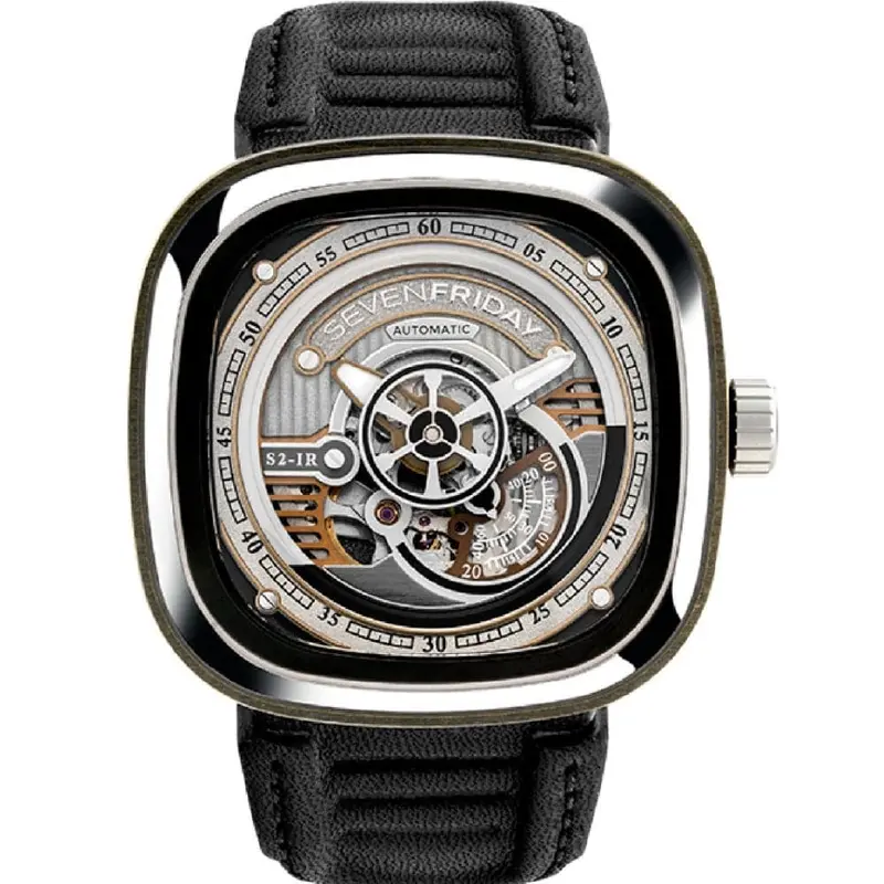 Sevenfriday S-Series Automatic Sf-S2/01 Black Leather Men's Watch 1