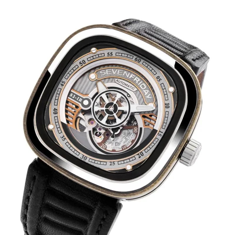 Sevenfriday S-Series Automatic Sf-S2/01 Black Leather Men's Watch 2