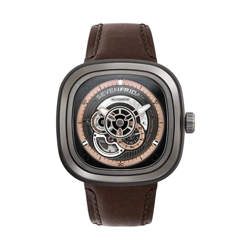 Sevenfriday Sf-P2c/01 Brown Leather Men's Watch 1