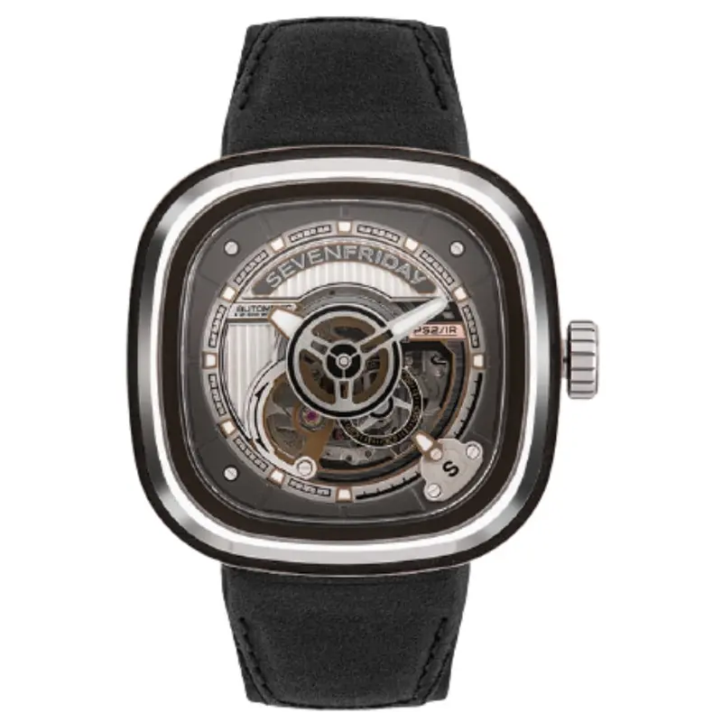 Sevenfriday Sf-Ps2/01 Black Leather Men's Watch 1