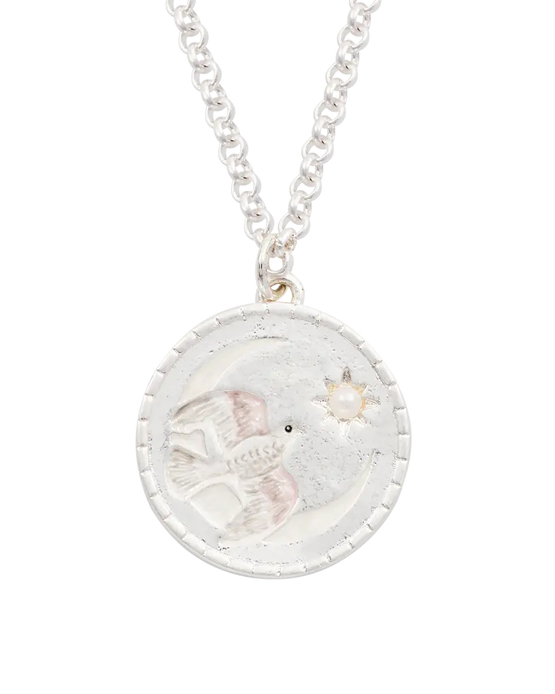 Silver Dove Spirit Guide Necklace 1