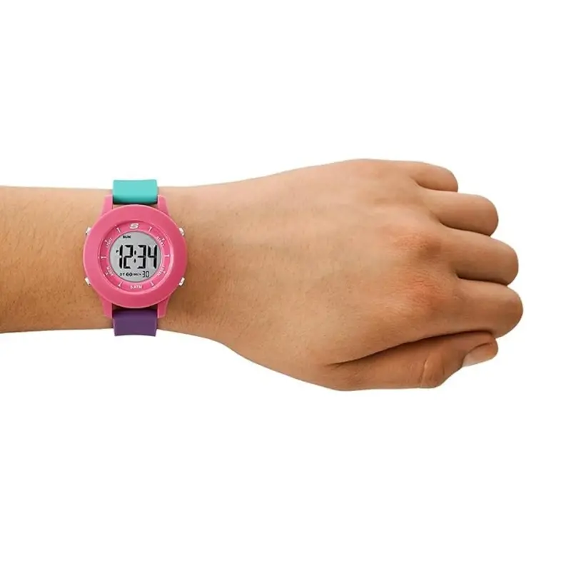 Skechers Rosencrans Quartz Digital Pink Watch Sr6292 2