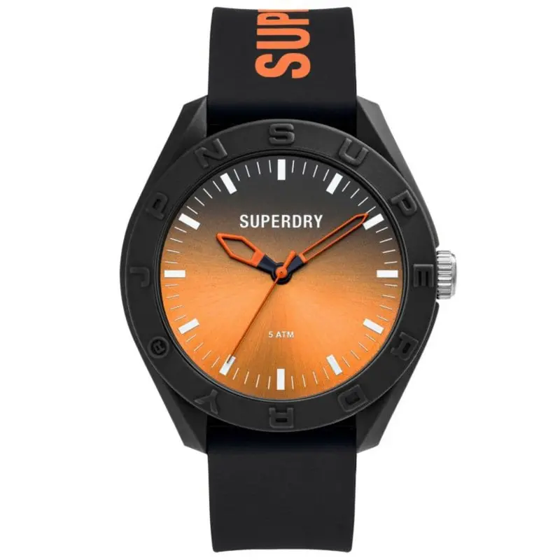 Superdry Syg321bo Black Resin Men's Watch 1