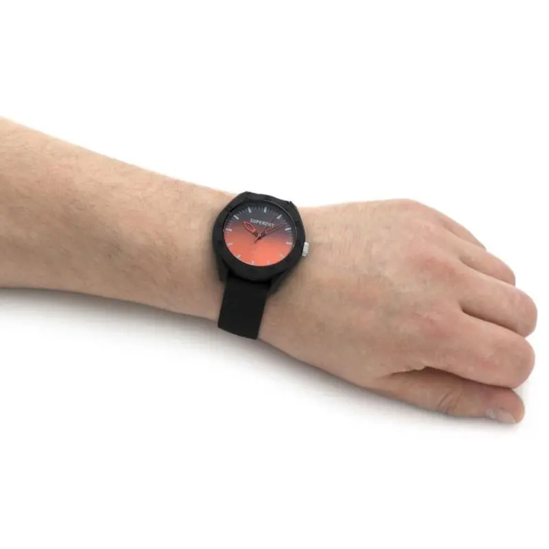 Superdry Syg321bo Black Resin Men's Watch 2