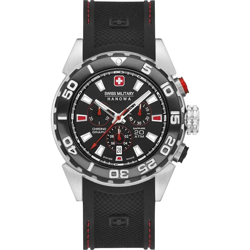 Swiss Military Hanowa Aqua 06-4324.04.007.04 Scuba Diver Chrono  Men's Watch 1