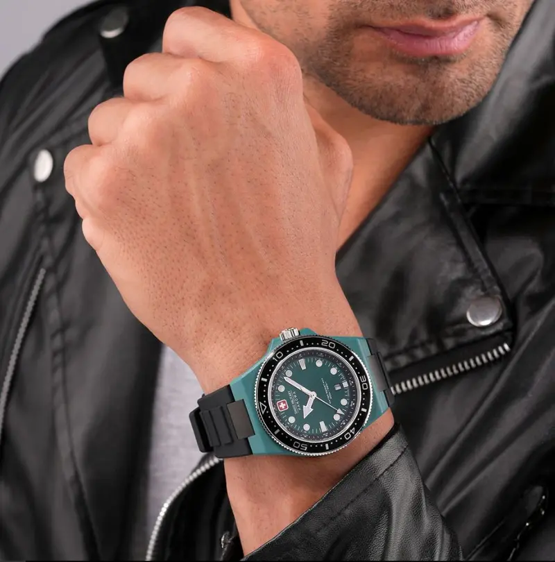 Swiss Military Hanowa Ocean Pioneer Rubber Strap Men Watch Smwgn0001185 2