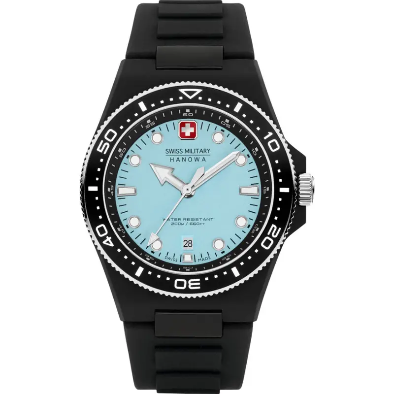 Swiss Military Hanowa Ocean Pioneer Rubber Strap Men Watch Smwgn0001186 1