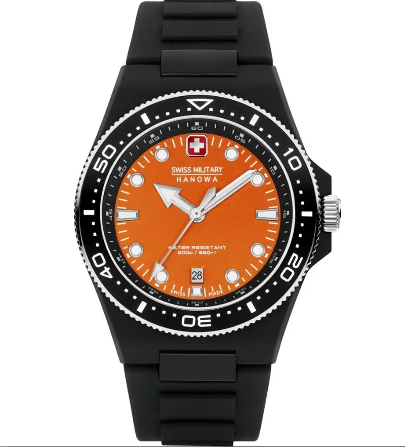 Swiss Military Hanowa Ocean Pioneer Rubber Strap Men Watch Smwgn0001187 2