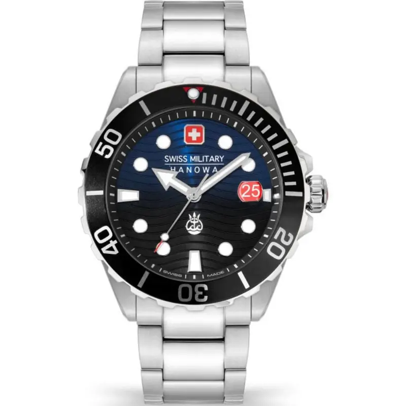 Swiss Military Hanowa Offshore Ii Silver Stainless Steel Strap Men Watch Smwgh2200302 1