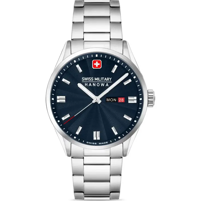 Swiss Military Hanowa Roadrunner Stainless Steel Strap Men Watch Smwgh0001602 1