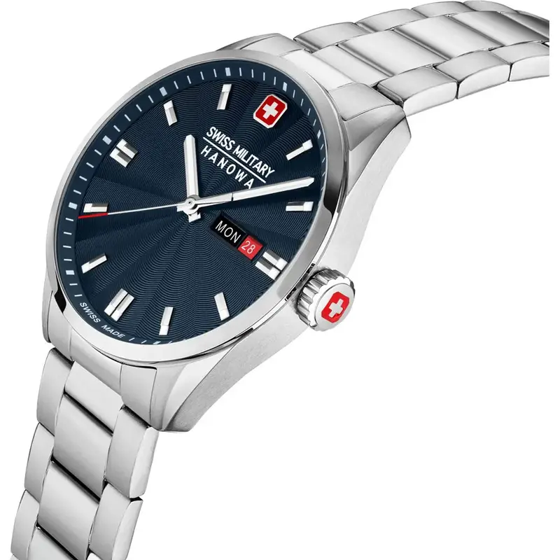 Swiss Military Hanowa Roadrunner Stainless Steel Strap Men Watch Smwgh0001602 2