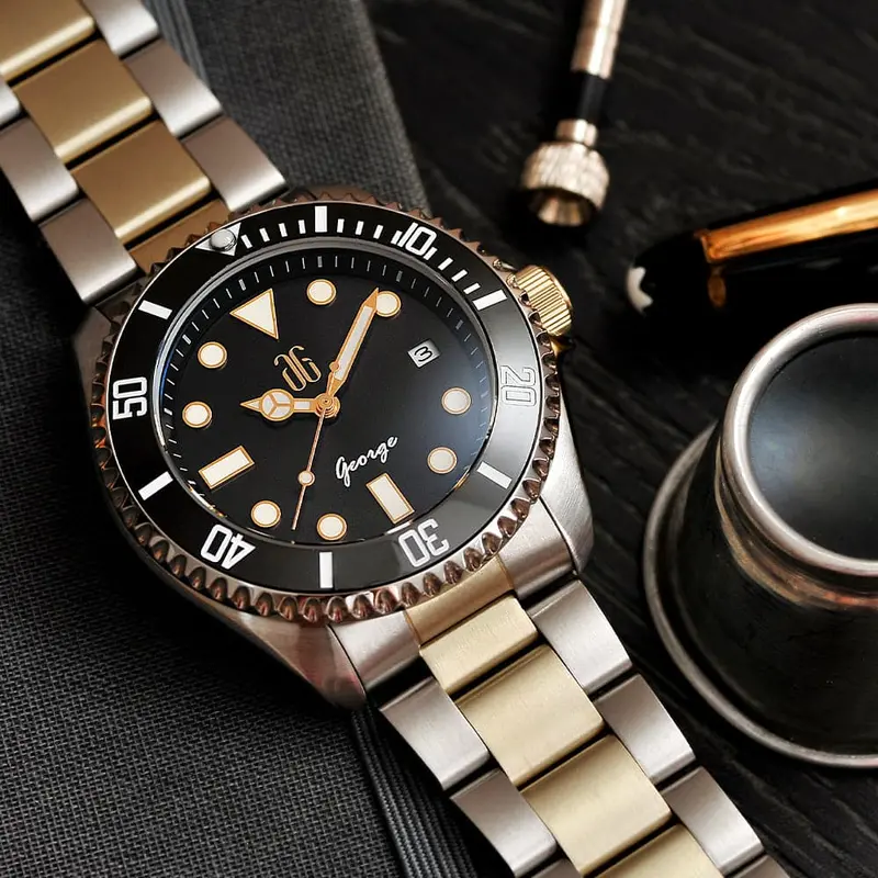 The Admiral Ag Collective G 9040 Sg-Bkg Stainless Steel Men Watch 2