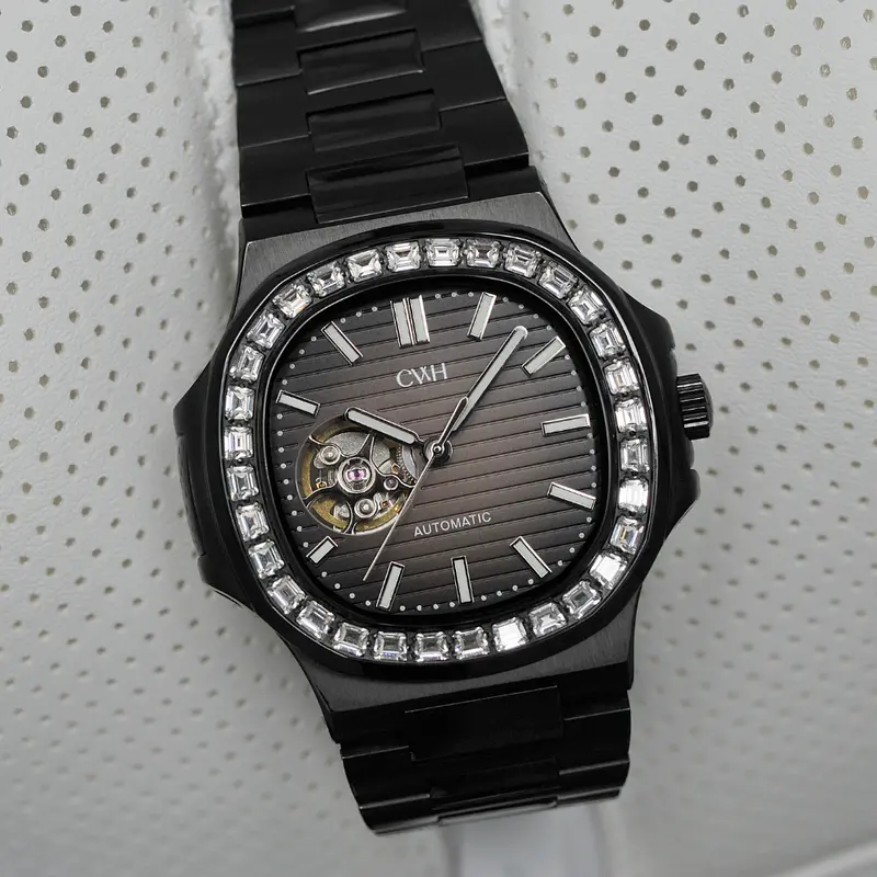 The Eclipse - Cwh Special Custom Collective Black Stainless Steel Strap Men Watch Pp-Mod-M9 1